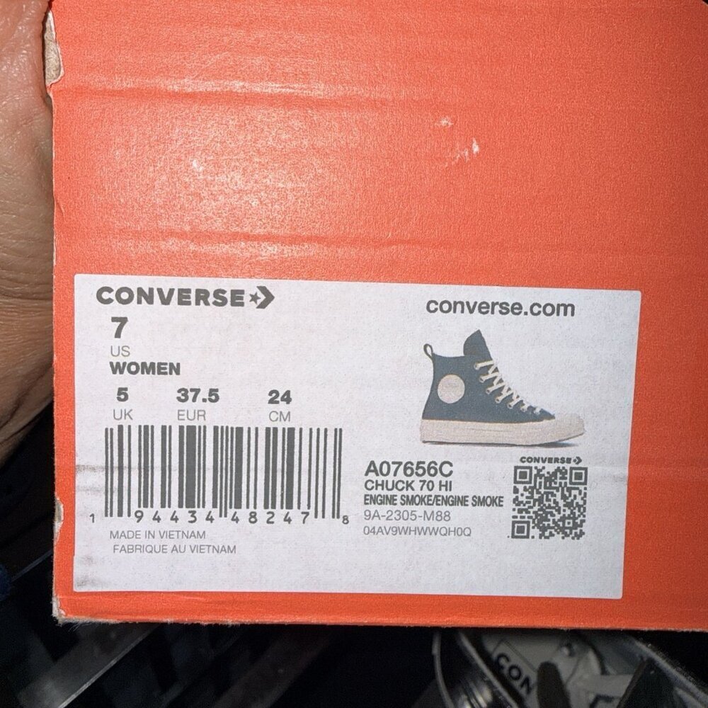 Converse Chuck 70 Skate High Shoes Brown Women's Size 7 Leather Sneakers A07656C - Picture 6 of 6
